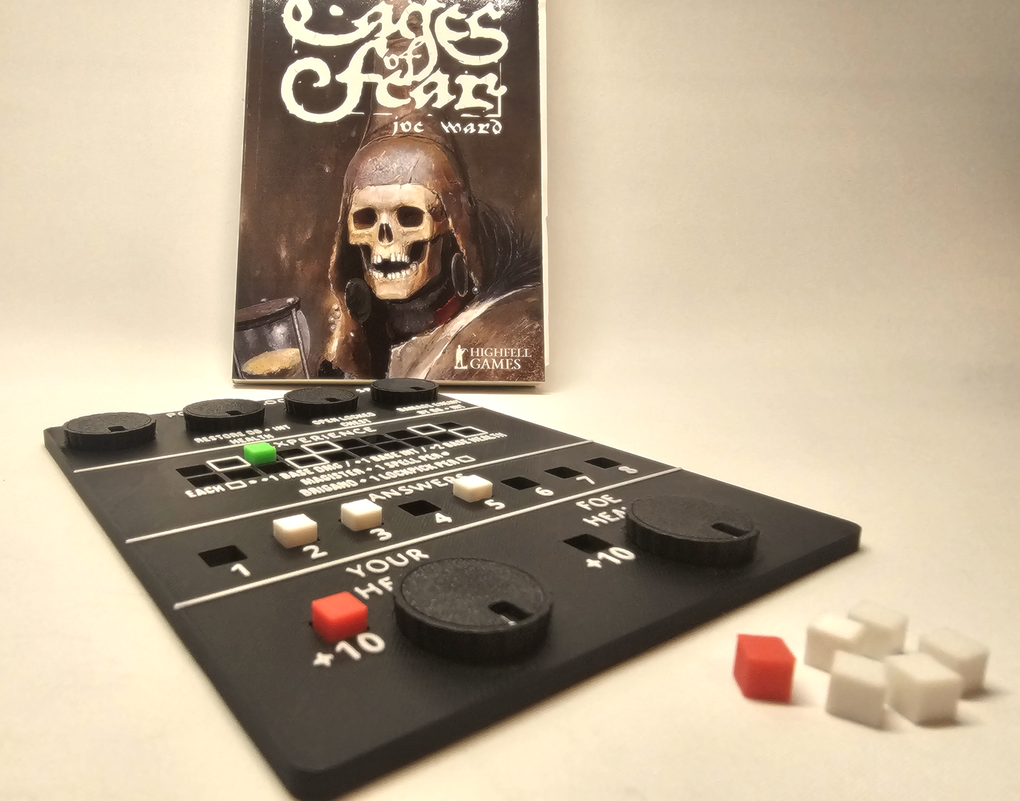Cages of Fear gamebook player dashboard