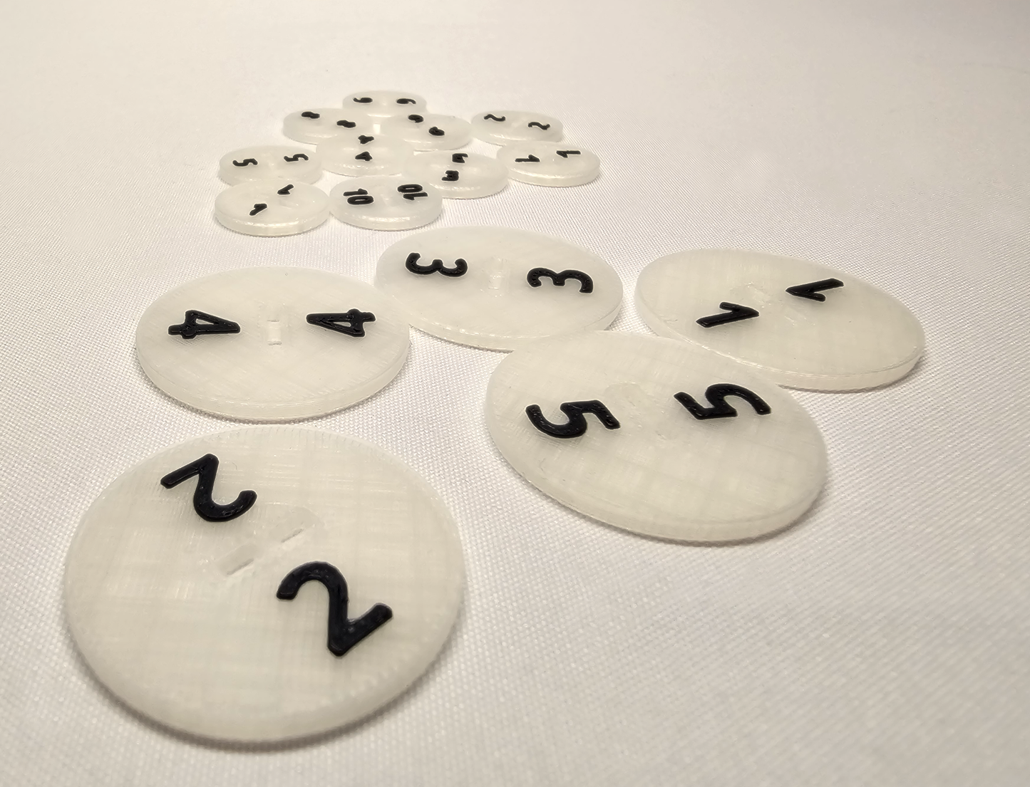 League of Dungeoneers - Enemies trackers with numbered bases