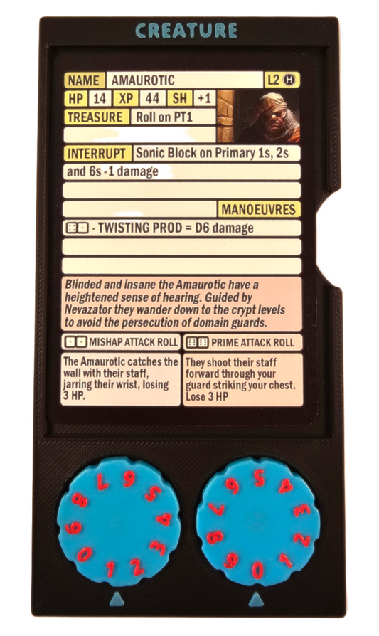 2D6 Dungeon Extra Creature Life Tracker