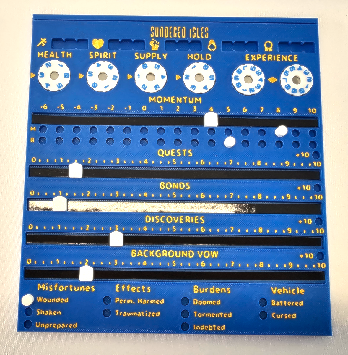 IronSworn - Sundered Isle Player Dashboard Deluxe