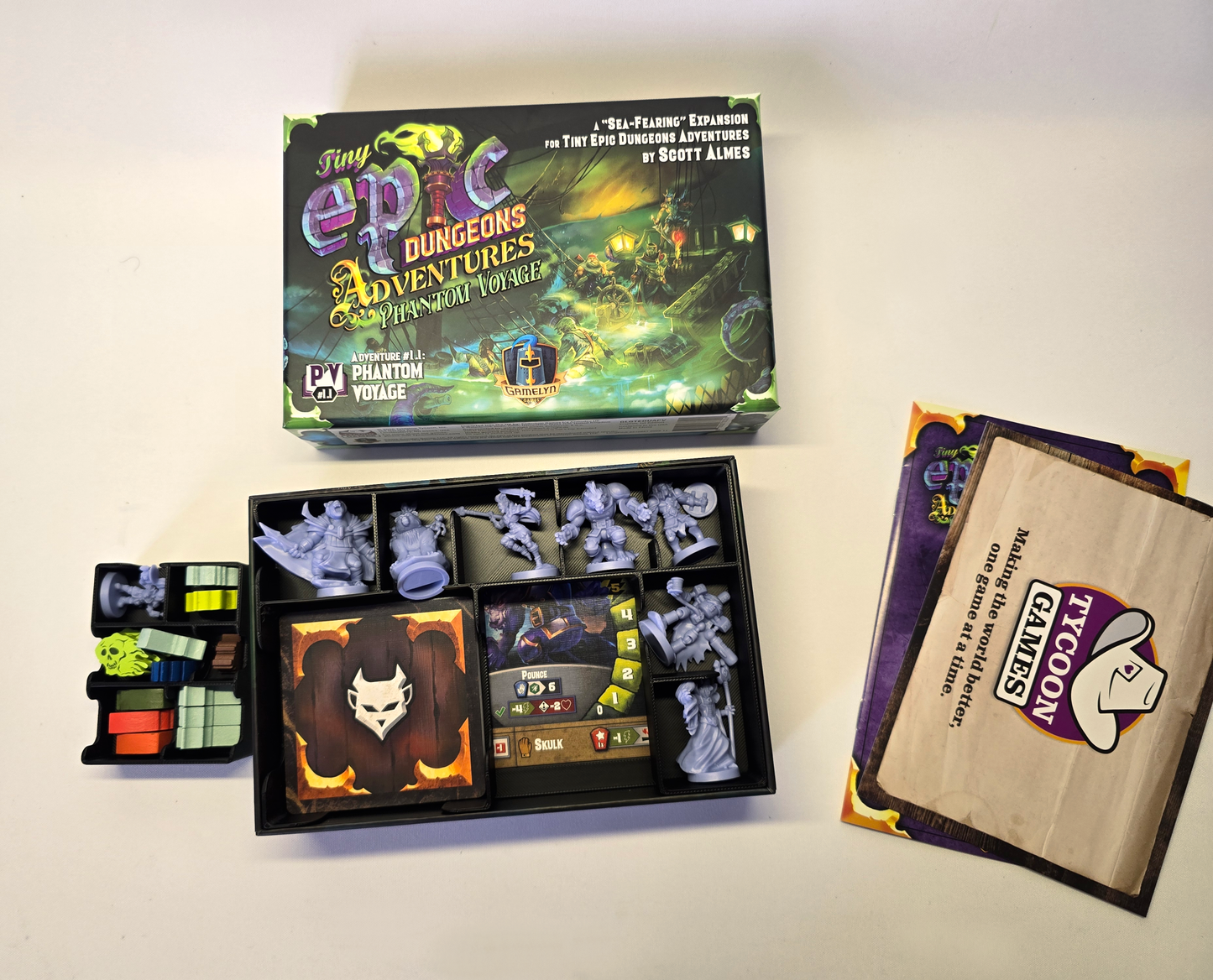 Tiny Epic Dungeons: Adventures - Phantom Voyage extension – Game Insert Organizer (Unofficial)