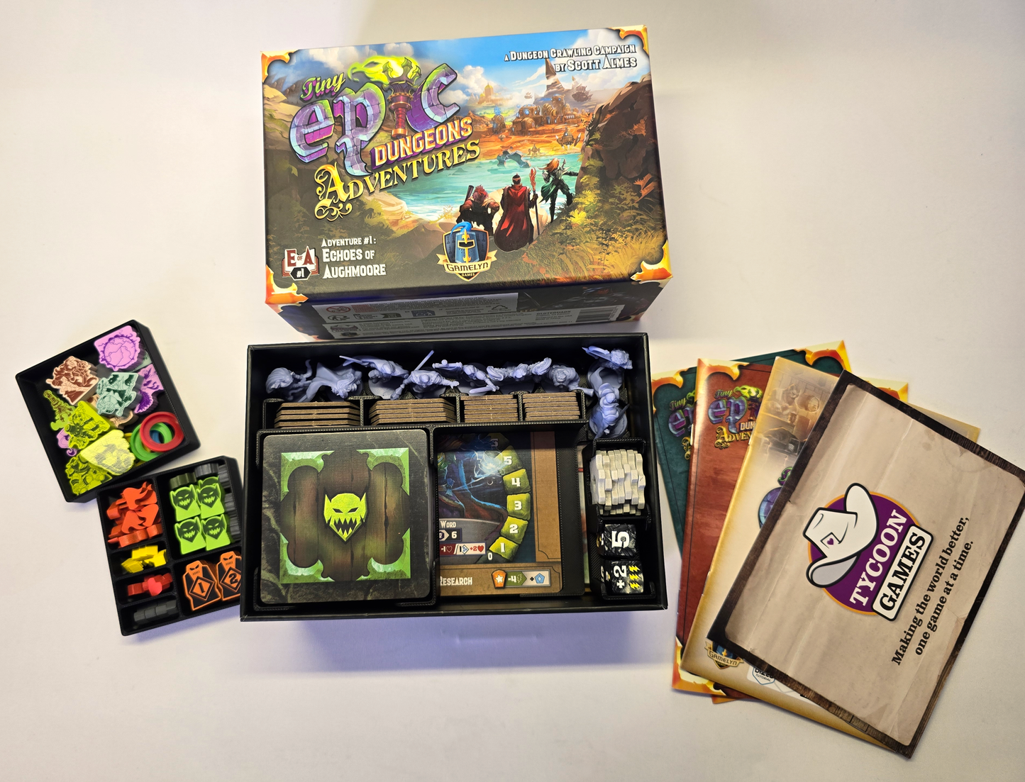 Tiny Epic Dungeons: Adventures – Game Insert Organizer (Unofficial)
