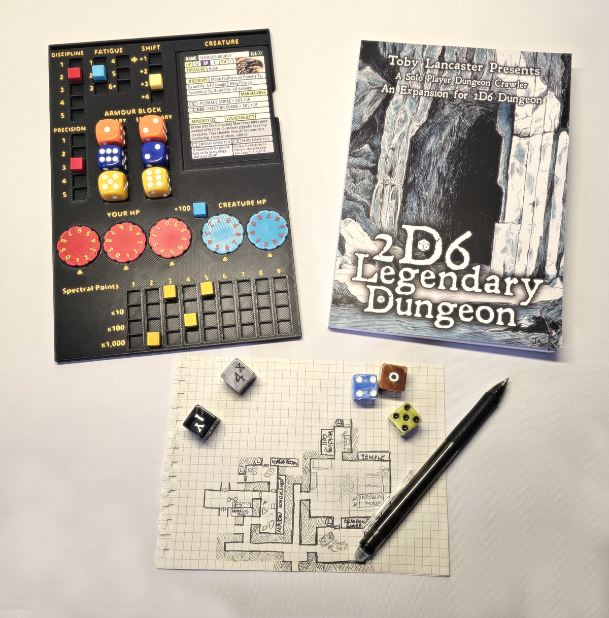 2d6 2D6 Legendary Dungeon - Unofficial Player Dashboard – All-In BoardGames