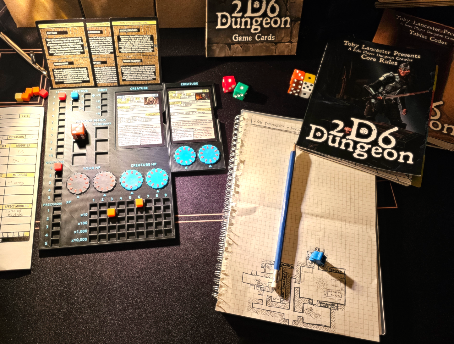2D6 Dungeon Player Dashboard