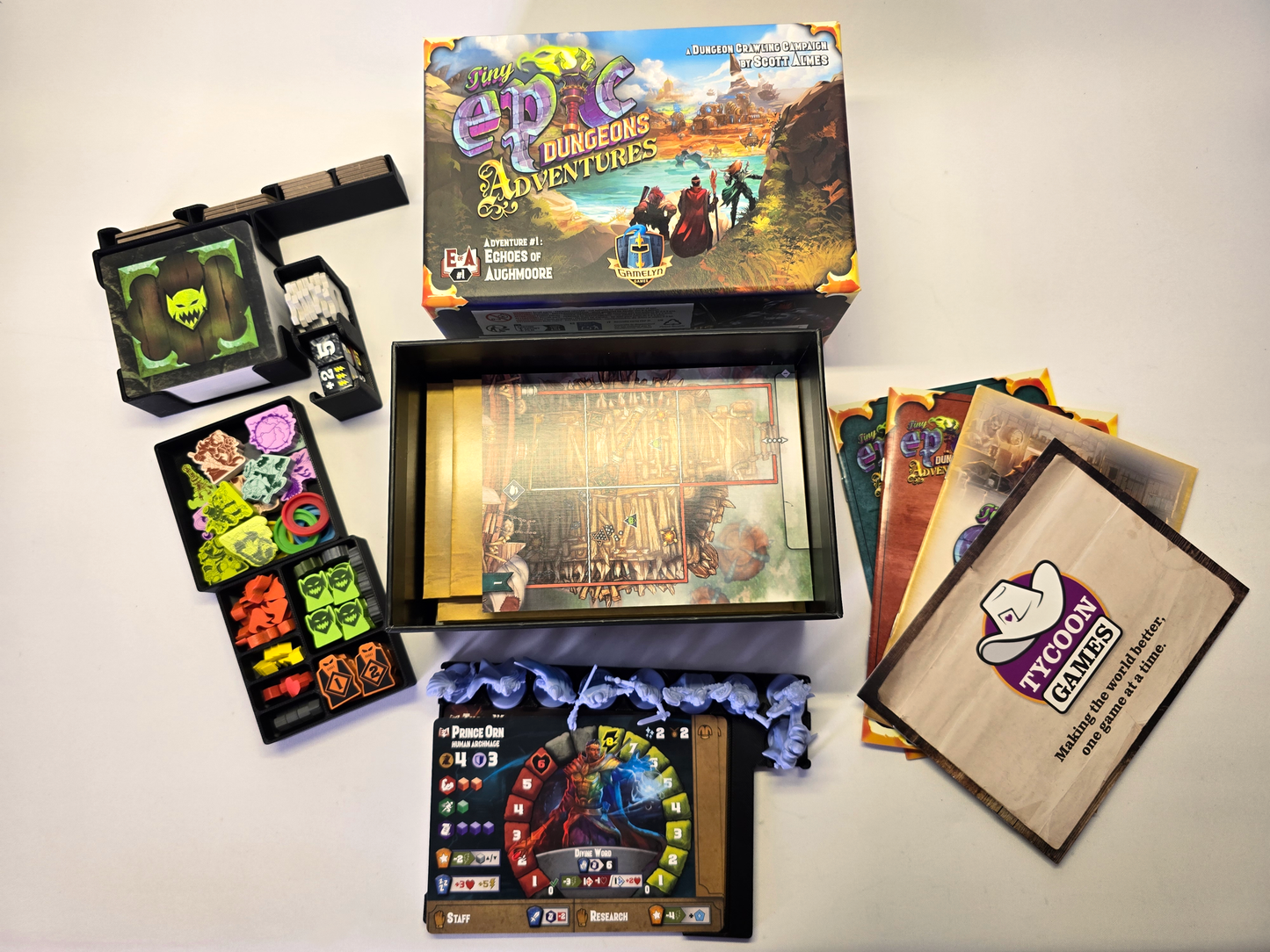 Tiny Epic Dungeons: Adventures – Game Insert Organizer (Unofficial)