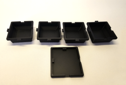 Tiny Stackable Trays (4 + cover)