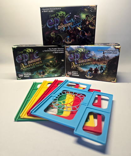 Bundle of 4 Tiny Epic Dungeons Player Dashboards – Compatible with Adventures (Unofficial)