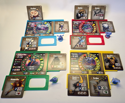 Bundle of 4 Tiny Epic Dungeons Player Dashboards – Compatible with Adventures (Unofficial)