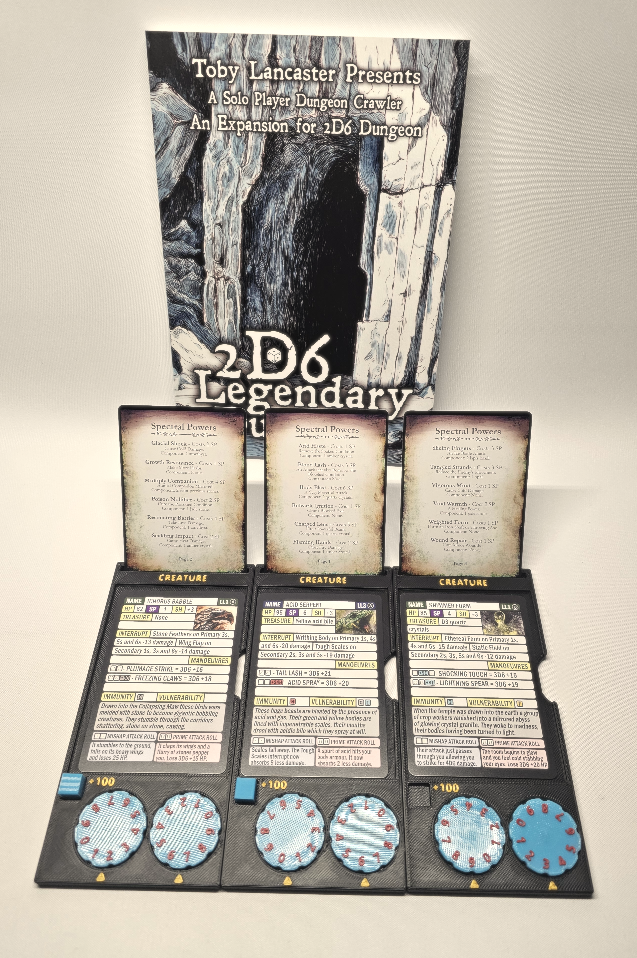 2D6 Legendary Dungeon - Extra Creature Board
