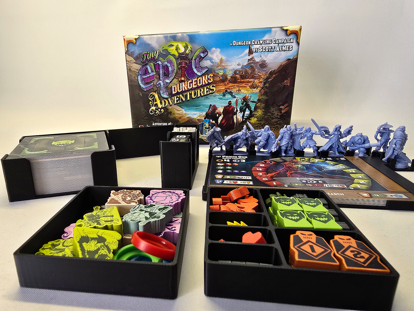 Tiny Epic Dungeons: Adventures – Game Insert Organizer (Unofficial)